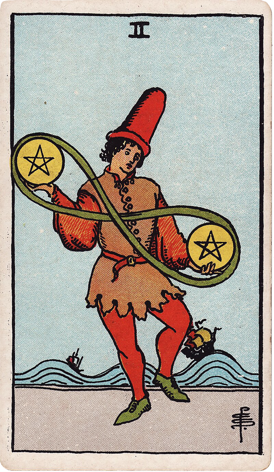 2 of Pentacles Tarot card